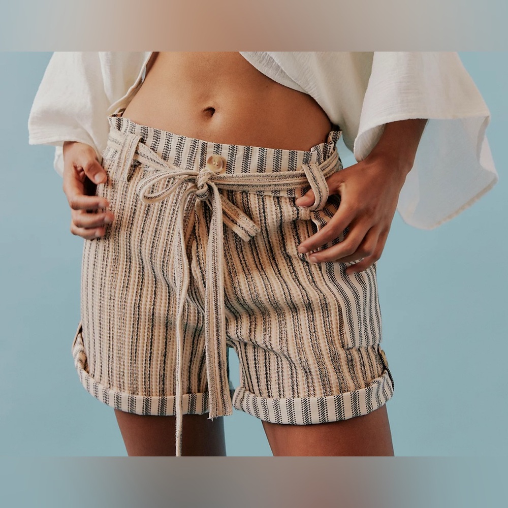 Free People FP One Harriet Striped Shorts. NWOT. - Picture 7 of 7